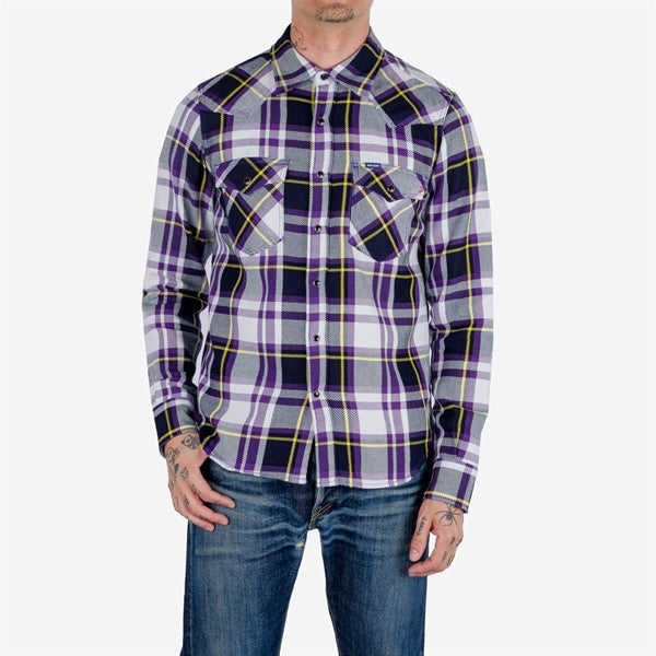 Iron Heart IHSH-390 9oz Selvedge American Check Western Shirt