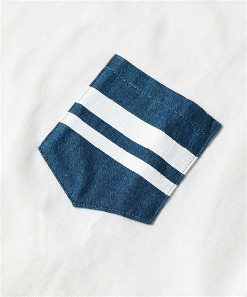 Momotaro MT003 GTB denim pocket T-shirt