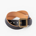 Iron Heart OGL-BELT-SPGAR - OGL Double Prong Garrison Buckle Leather Belt - Hand-Dyed Black