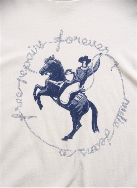 Nudie Jeans Koffe Free Repairs T-Shirt - Offwhite
