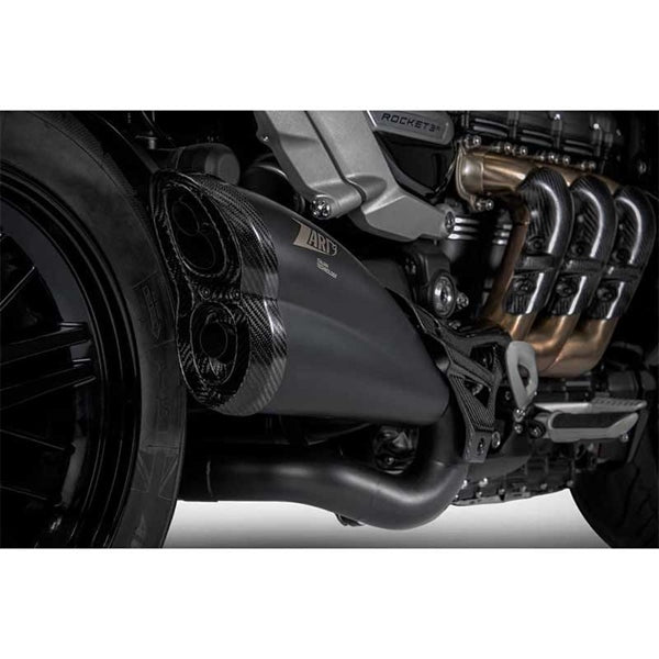 Pô Zard Rocket 3 Black Coating + Carbon Header Head Shield Kit