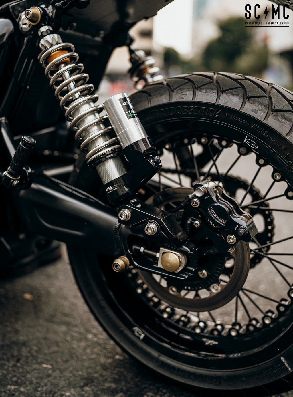 Set rear twin-shocks MATRIS M40KC for TRIUMPH BONNEVILLE SPEED TWIN 1200 / THRUXTON