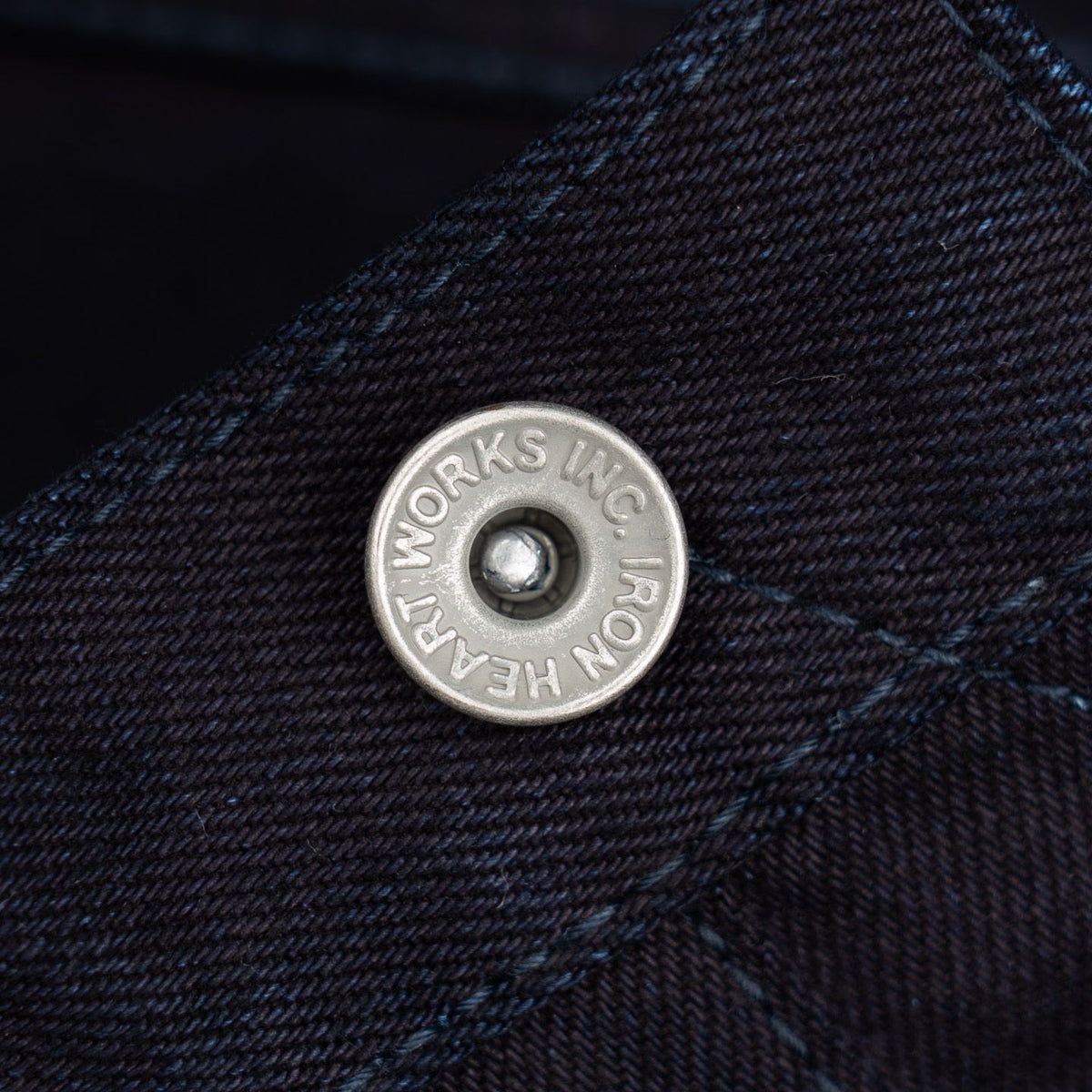 Iron Heart IH-555S-142ii 14oz Selvedge Denim Super Slim Cut Jeans - Indigo/Indigo