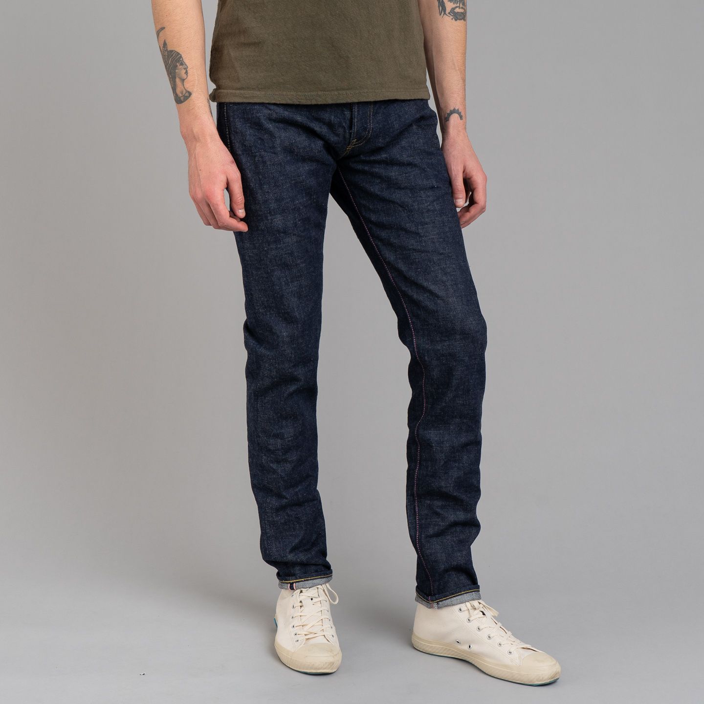 Momotaro 0306-40 14.7oz Zimbabwe Cotton Legacy Blue Denim Tight Tapered