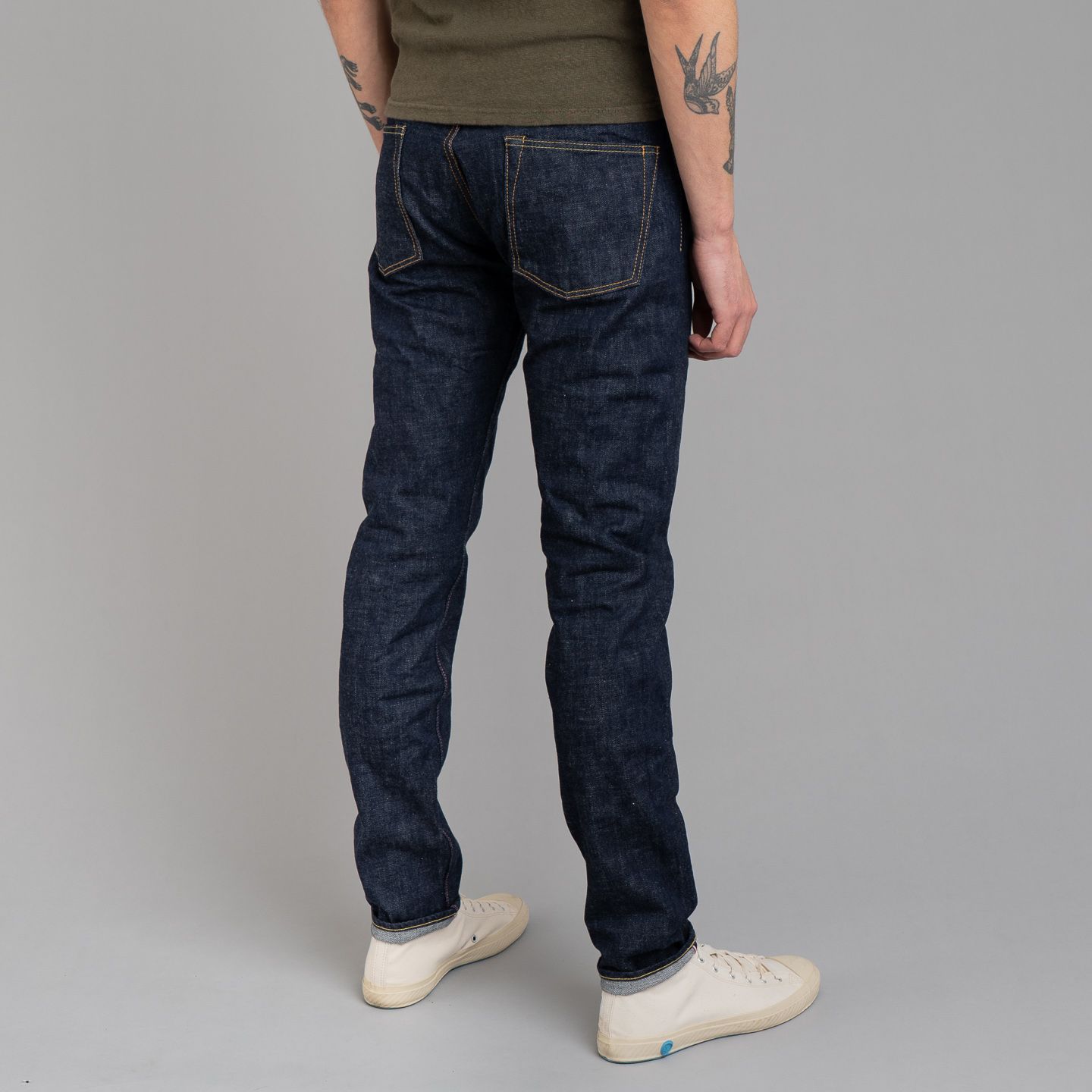 Momotaro 0306-40 14.7oz Zimbabwe Cotton Legacy Blue Denim Tight Tapered