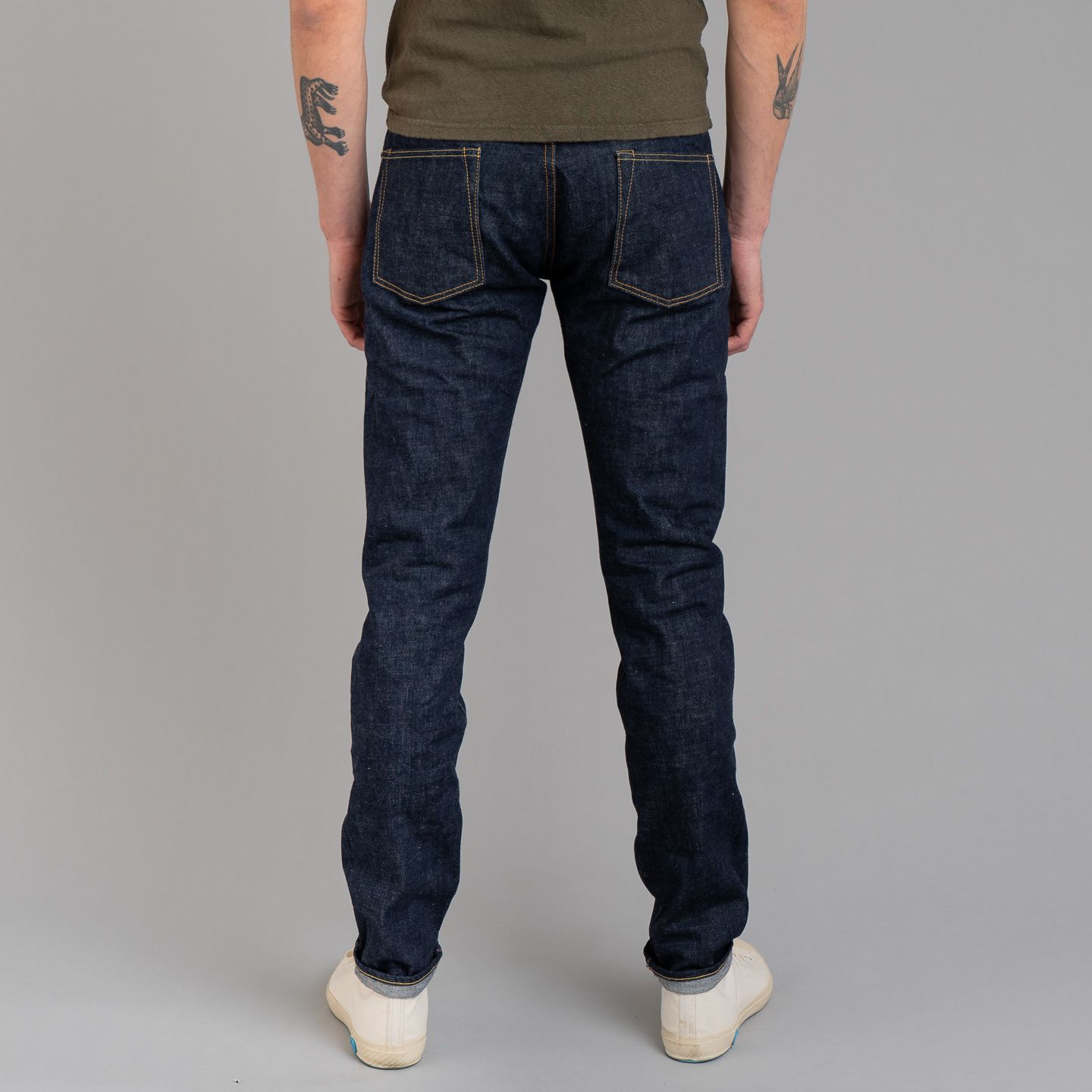 Momotaro 0306-40 14.7oz Zimbabwe Cotton Legacy Blue Denim Tight Tapered