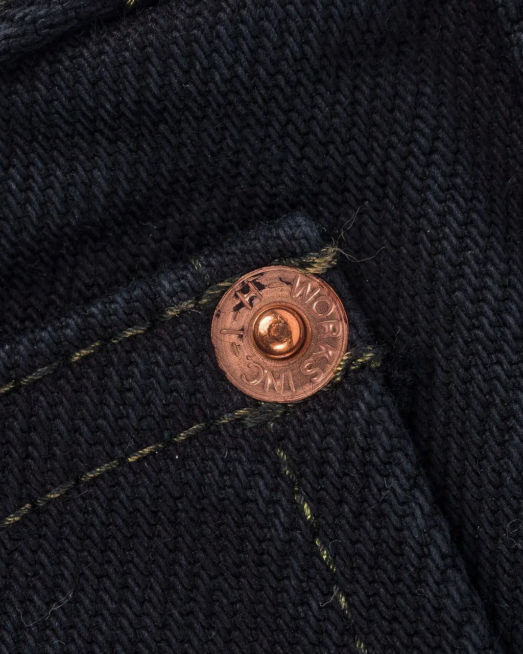 Iron Heart IH-888S-21od 21oz Selvedge Denim Medium/High Rise Tapered Cut Jeans - Indigo Overdyed Black