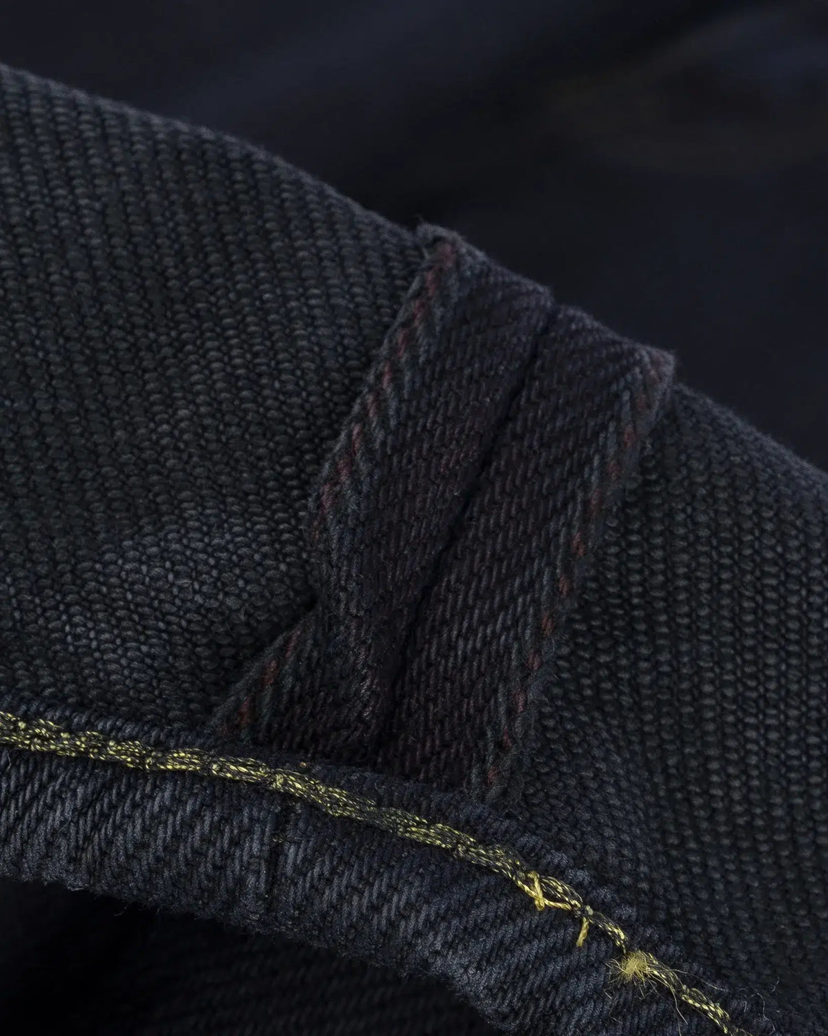 Iron Heart IH-888S-21od 21oz Selvedge Denim Medium/High Rise Tapered Cut Jeans - Indigo Overdyed Black
