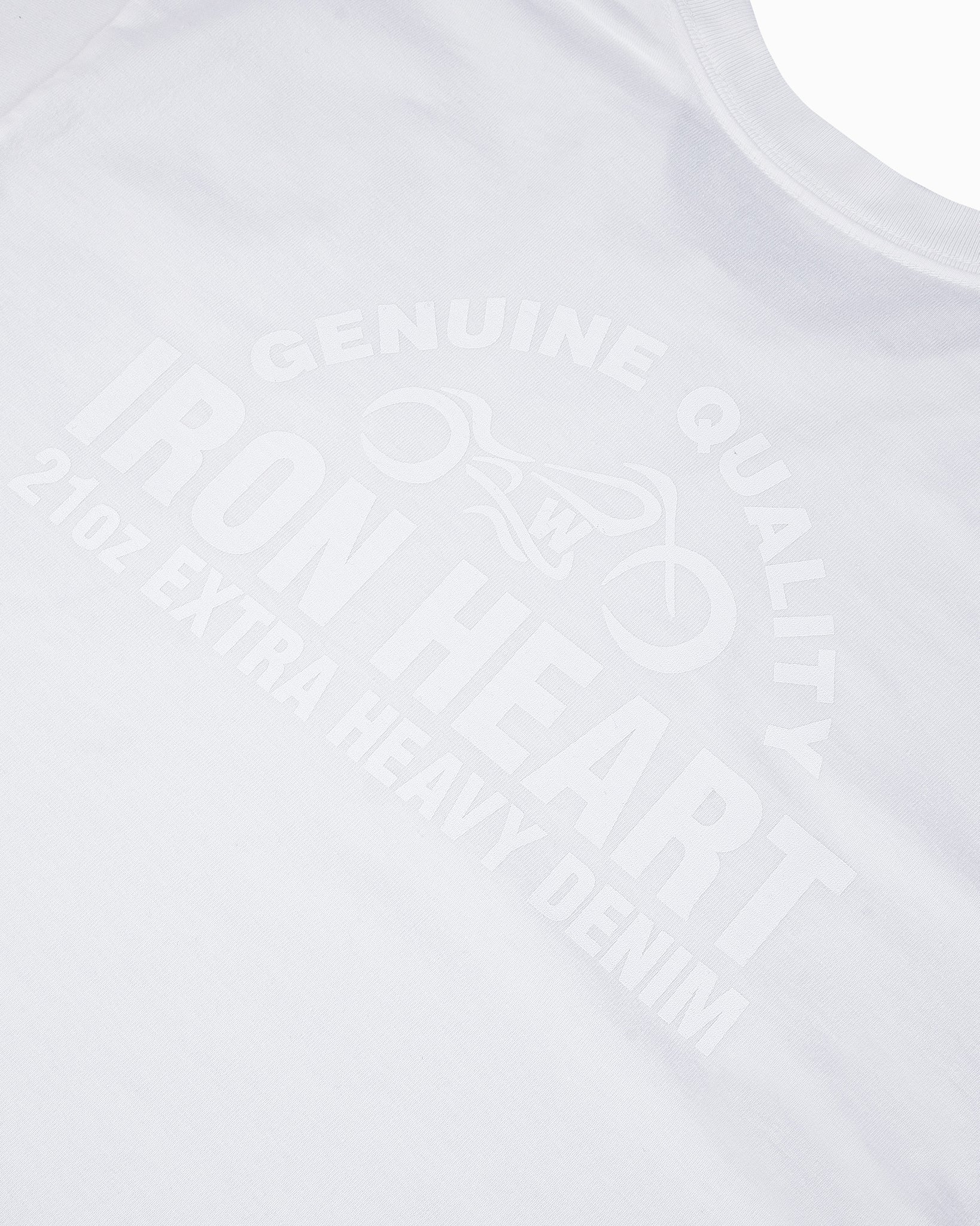 Iron Heart IHT-2401 7.5oz Printed Loopwheel Crew Neck T-Shirt