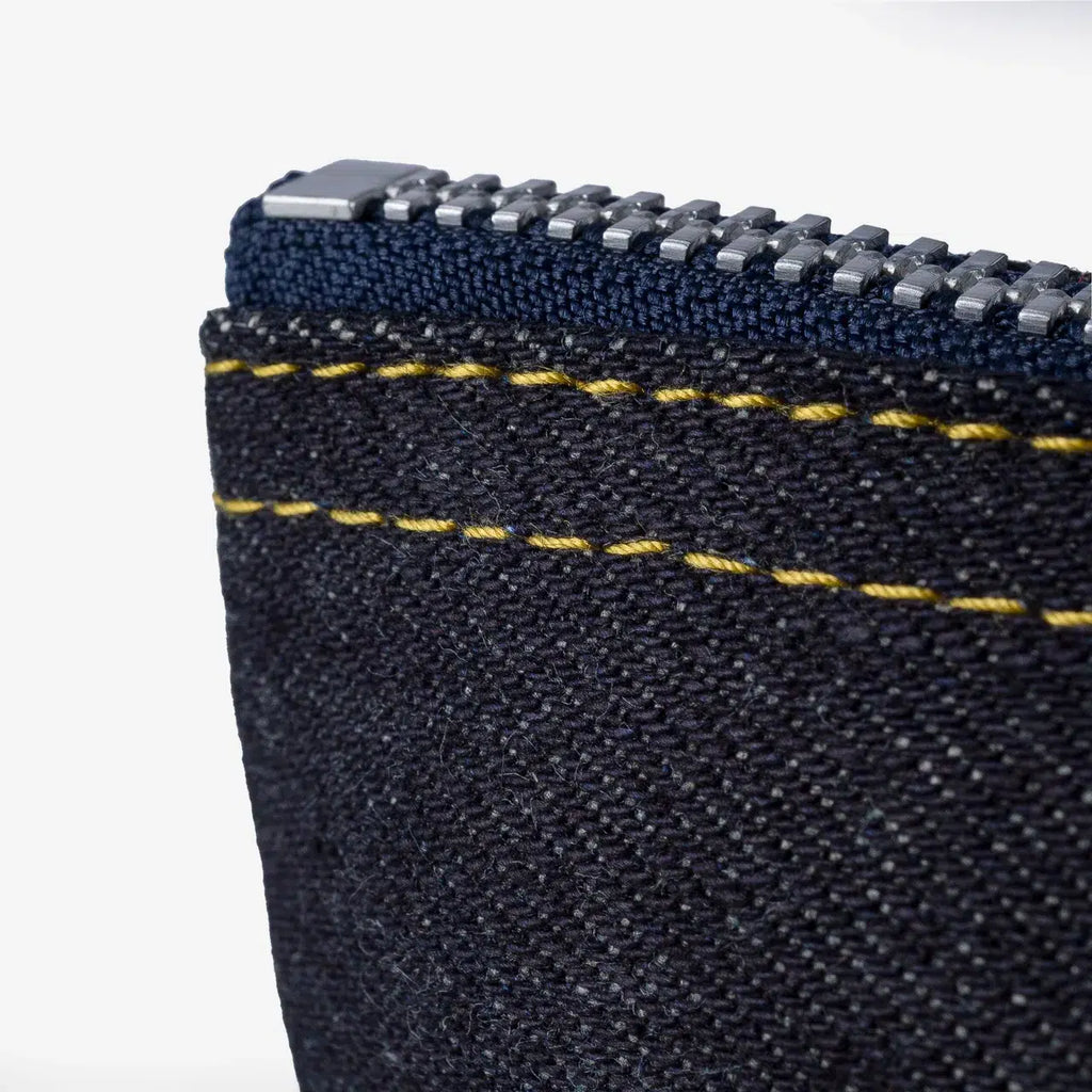 Iron Heart IHG-108 14oz Selvedge Denim Zip-Up Pouch