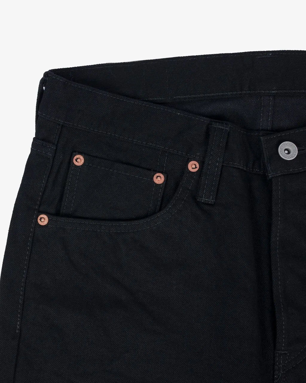 Iron Heart IH-666S-142BB 14oz Selvedge Denim Slim Straight Cut - Black/Black
