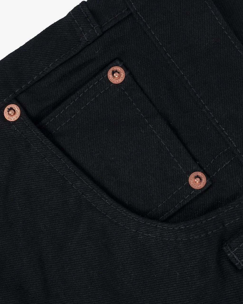Iron Heart IH-666S-142BB 14oz Selvedge Denim Slim Straight Cut - Black/Black