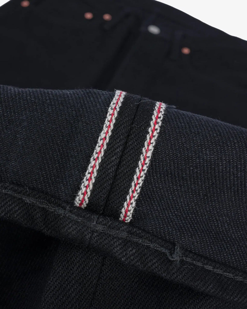 Iron Heart IH-666S-142BB 14oz Selvedge Denim Slim Straight Cut - Black/Black