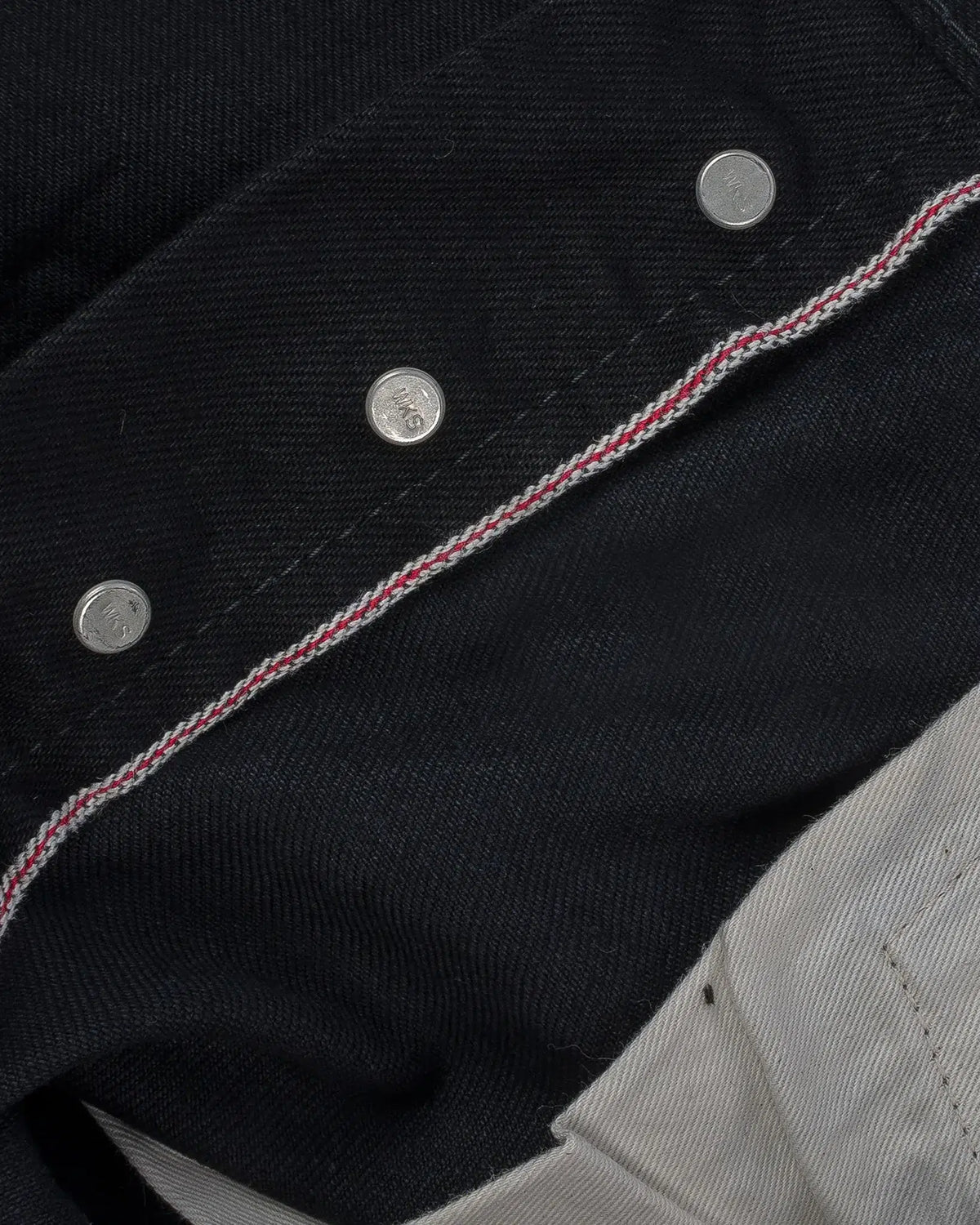 Iron Heart IH-555S-142BB 14oz Selvedge Denim Super Slim Cut - Black/Black