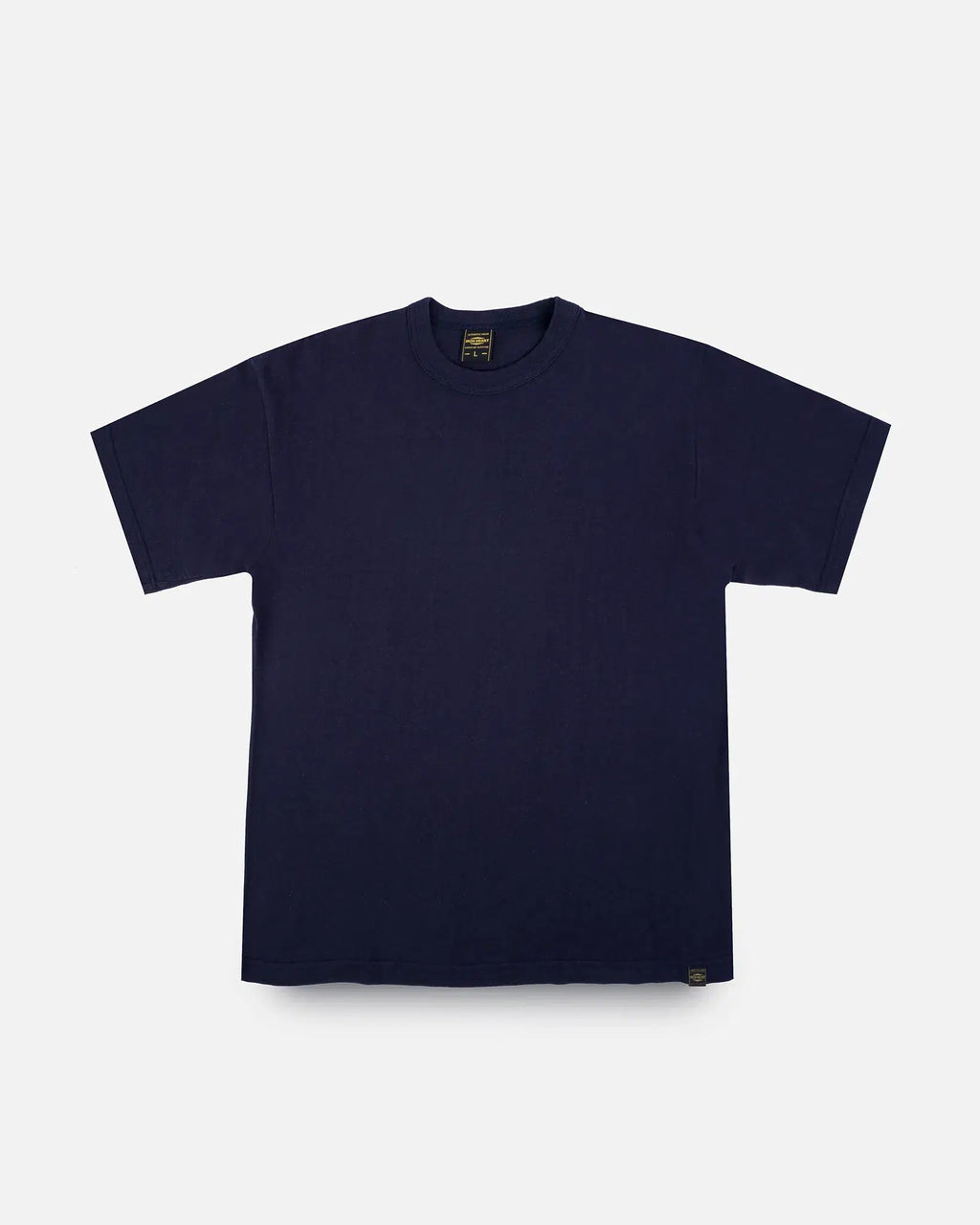 Iron Heart IHT-1610-NAV 6.5oz Loopwheel Crew Neck T-Shirt With Longer Body