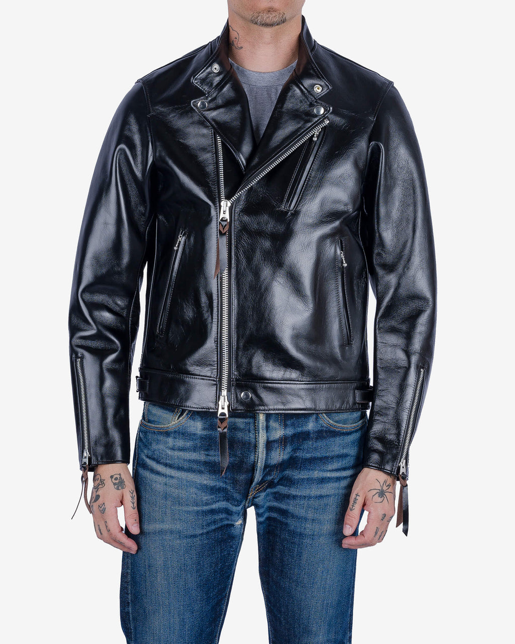 Iron Heart IHJ-128 Japanese Horsehide Double Motorcycle Jacket