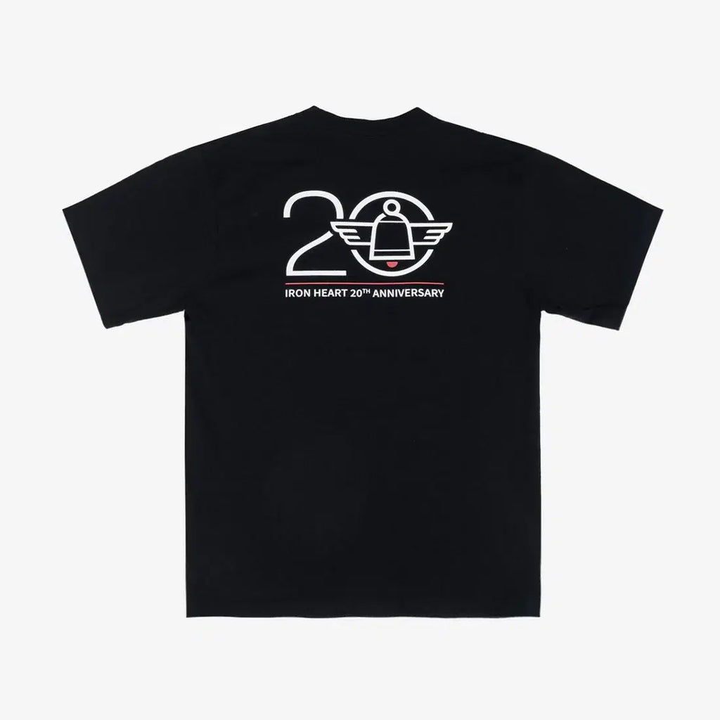 Iron Heart IHPT-ANNY20 7.5oz Printed "20th Anniversary" Loopwheel Crew Neck T-Shirt