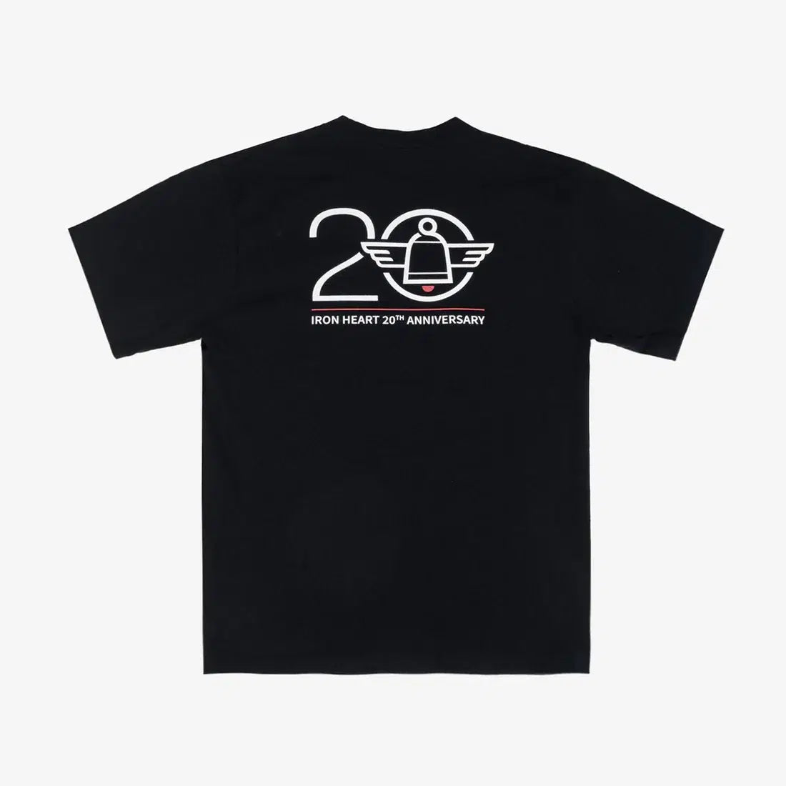 Iron Heart IHPT-ANNY20 7.5oz Printed "20th Anniversary" Loopwheel Crew Neck T-Shirt