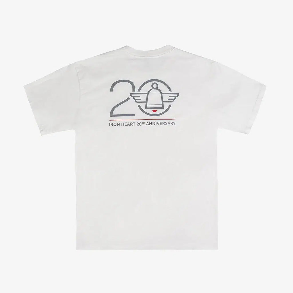 Iron Heart IHPT-ANNY20 7.5oz Printed "20th Anniversary" Loopwheel Crew Neck T-Shirt