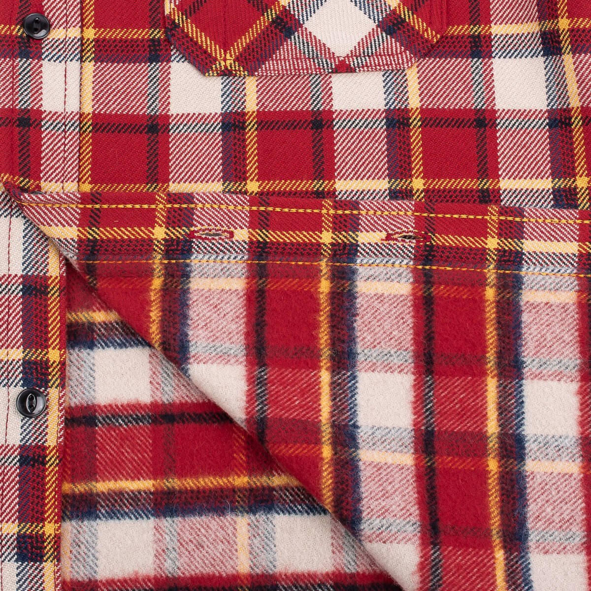 Iron Heart IHSH-334-WORK (FW22) Ultra Heavy Flannel Classic Check Work Shirt