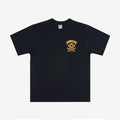 Iron Heart IHT-2403-BLK 7.5oz Printed Loopwheel Crew Neck T-Shirt - Black