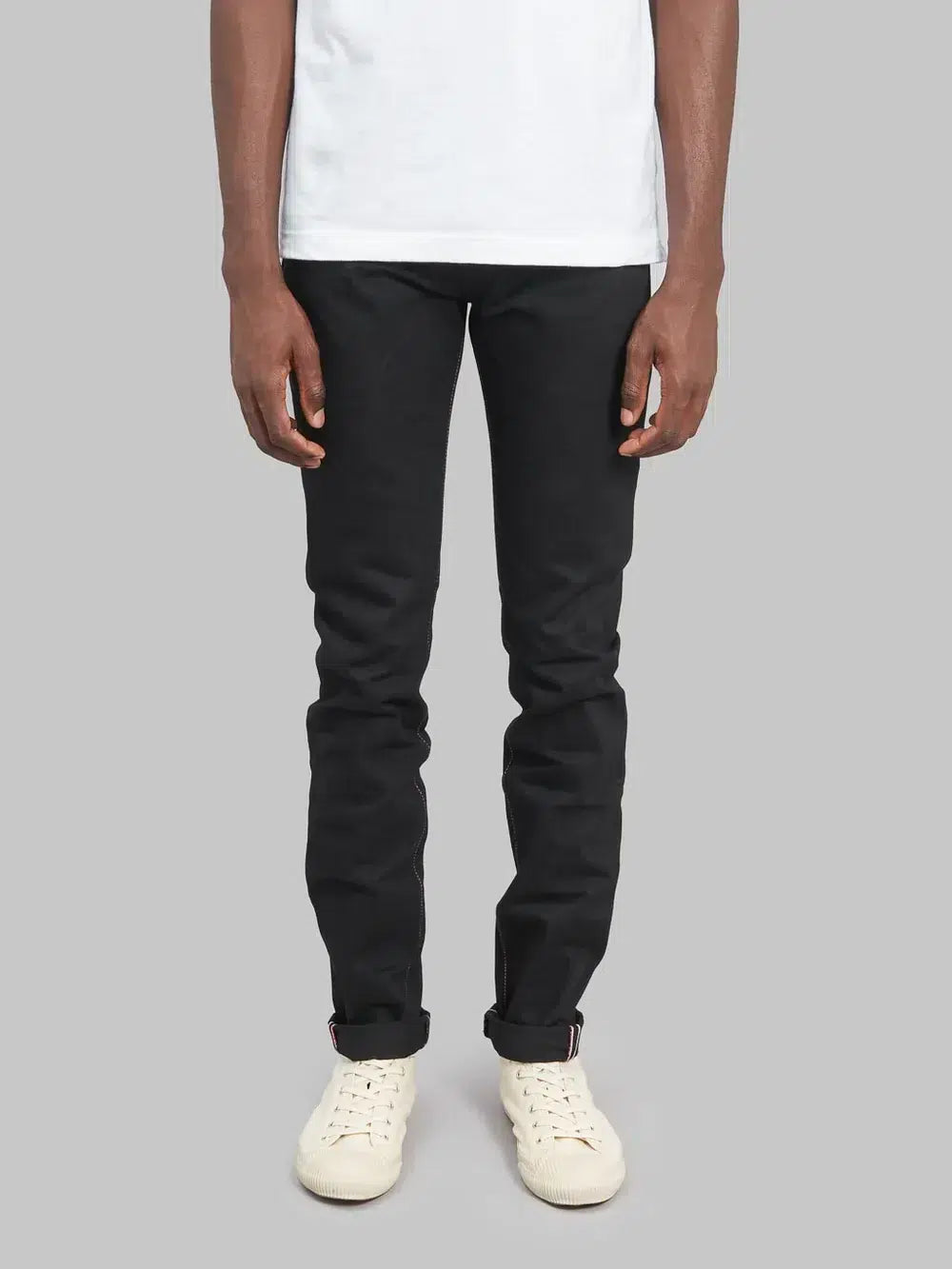 Momotaro 0306-B 15.7oz Black Selvedge Denim - Tight Tapered Fit