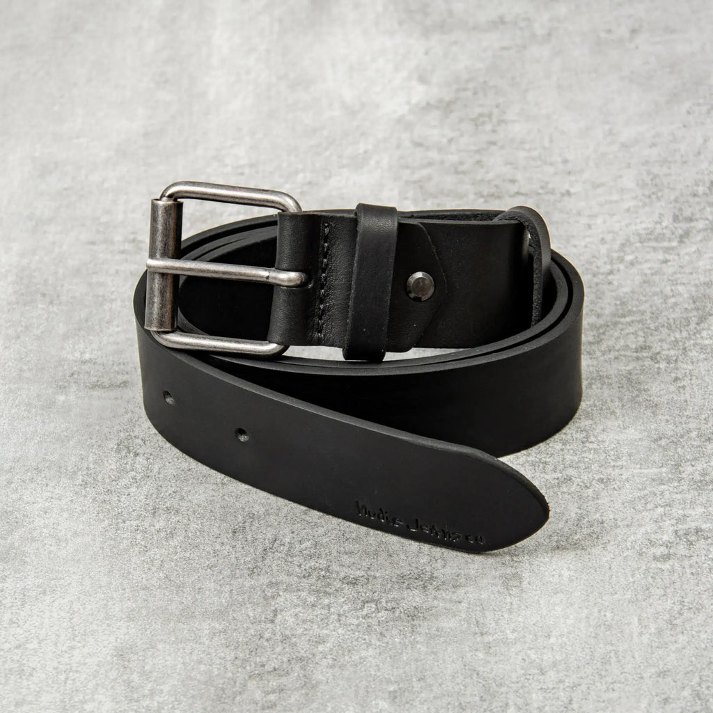 Nudie Jeans Pedersson Leather Belt - Black/Brown