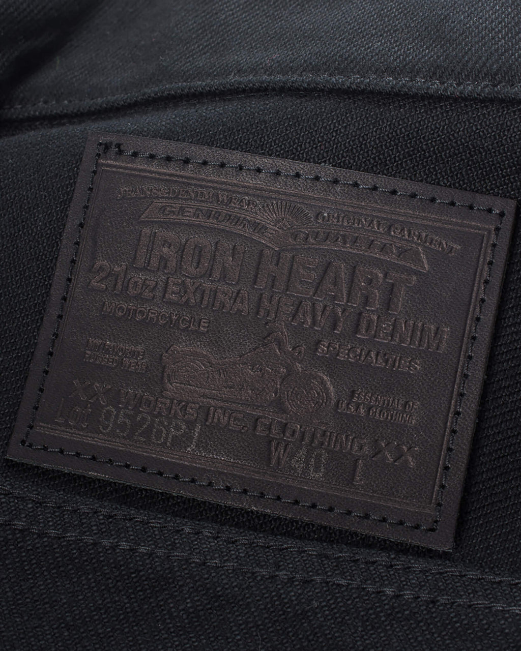 Iron Heart IH-9526PJ Superblack Non-Fade 21oz Denim Modified Type III