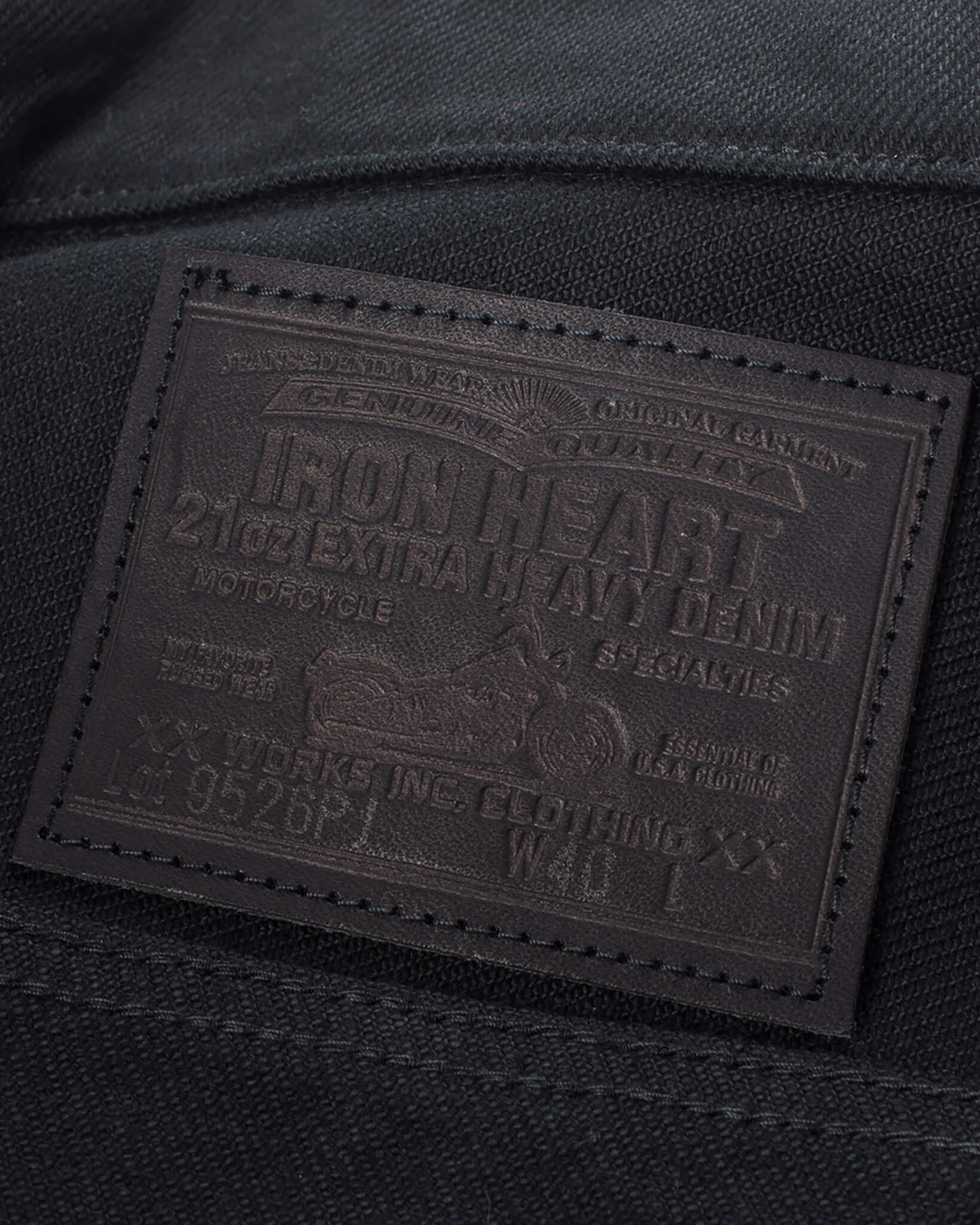 Iron Heart IH-9526PJ Superblack Non-Fade 21oz Denim Modified Type III