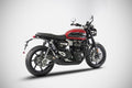 Pô Zard Full System 2>1 Black Coating + Carbon End Cap - Speed Twin 1200