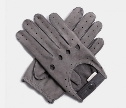 Cafe Triton Driving Gloves Suede Brown Nubuck