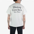 Iron Heart IHPT-2303-WHT 7.5oz Printed Loopwheel Crew Neck T-Shirt