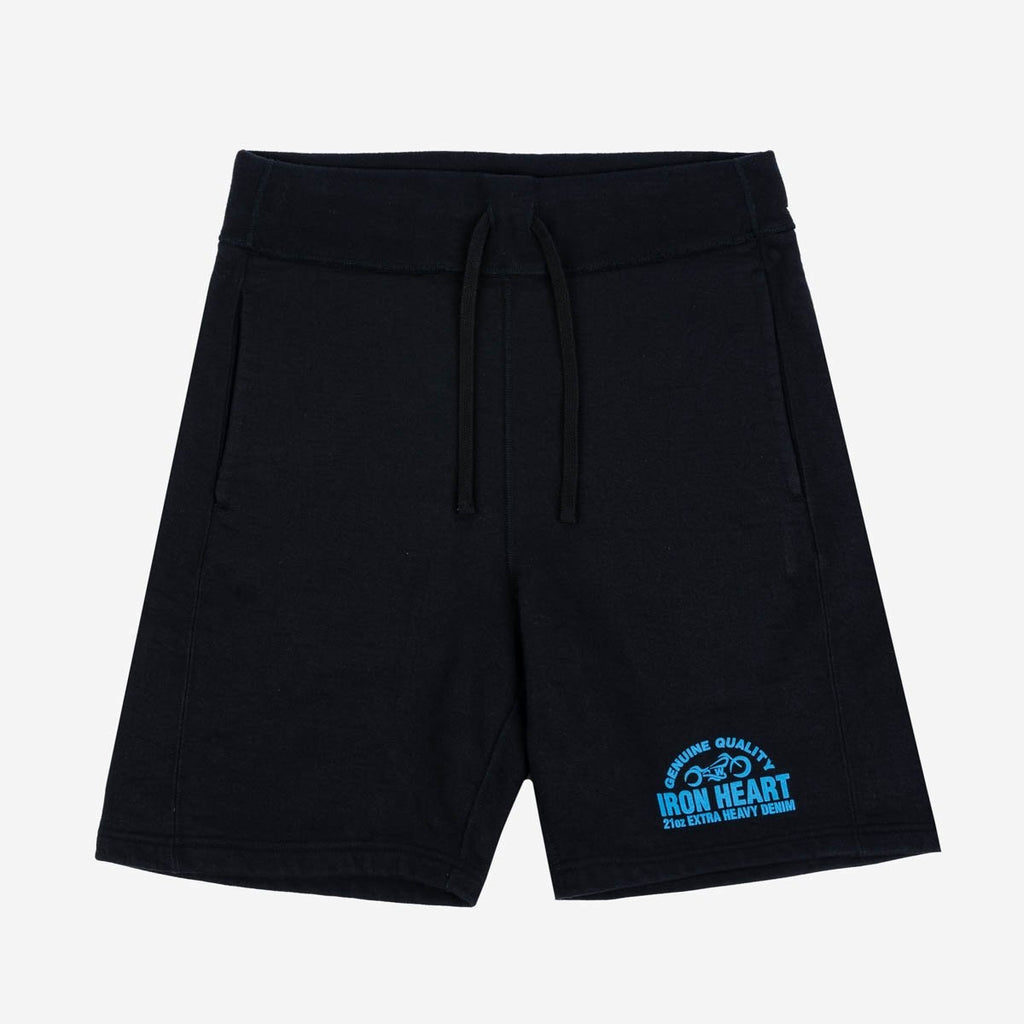 Iron Heart IHSW-50-BLK Ultra Heavy Cotton Fleece Printed Sweat Shorts