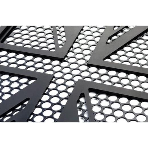 Motone Union Jack Radiator Guard – Black - KNS001