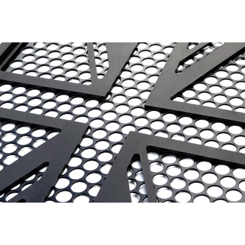 Motone Union Jack Radiator Guard - Black - KNS002