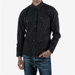 Iron Heart IHSH-62-BLK 12oz Wabash Western Shirt