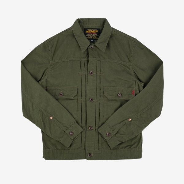 Iron Heart IHJ-134-ODG (SS24) 9oz Paraffin Coated OX Type II Jacket