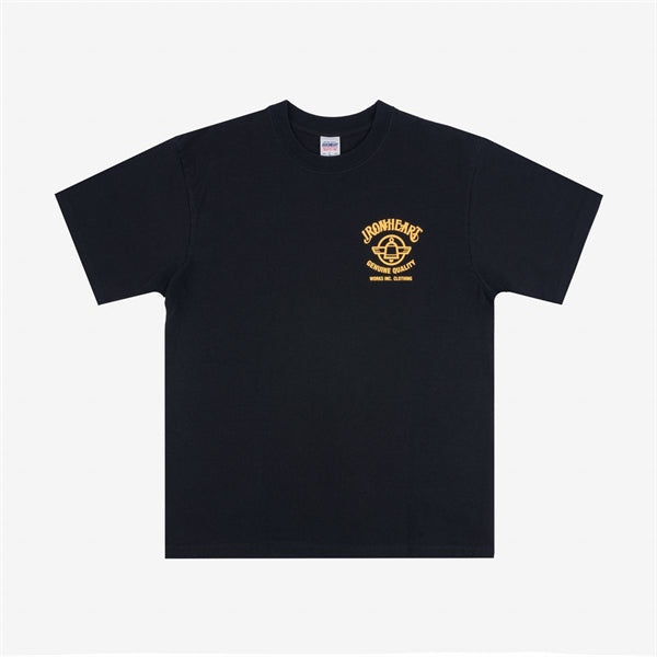 Iron Heart IHT-2403 7.5oz Printed Loopwheel Crew Neck T-Shirt