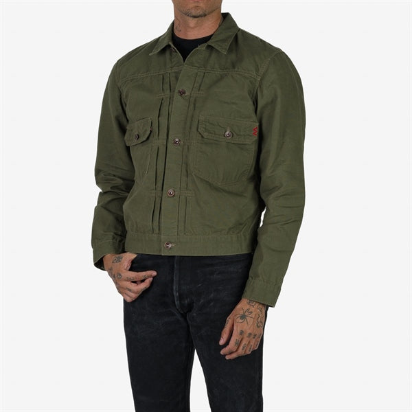 Iron Heart IHJ-134-ODG (SS24) 9oz Paraffin Coated OX Type II Jacket