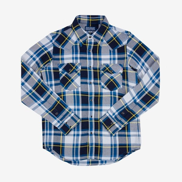 Iron Heart IHSH-390 9oz Selvedge American Check Western Shirt
