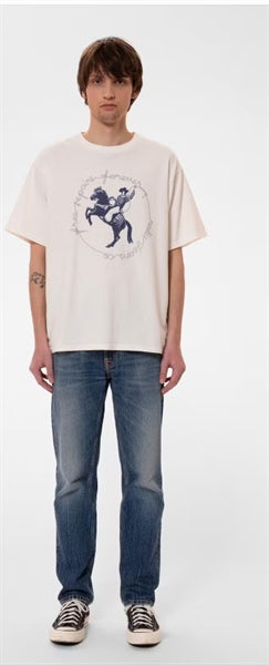 Nudie Jeans Coffee Free Repairs T-Shirt