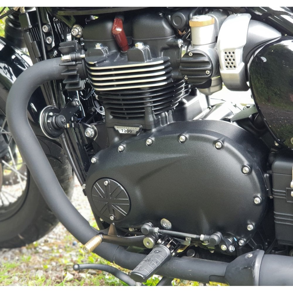 Nắp Che Lốc Côn Motone Union Jack - Black - MMU032