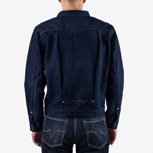 Iron Heart IHJ-140-IG 19oz Selvedge Denim Type I Jacket - Indigo/Grey