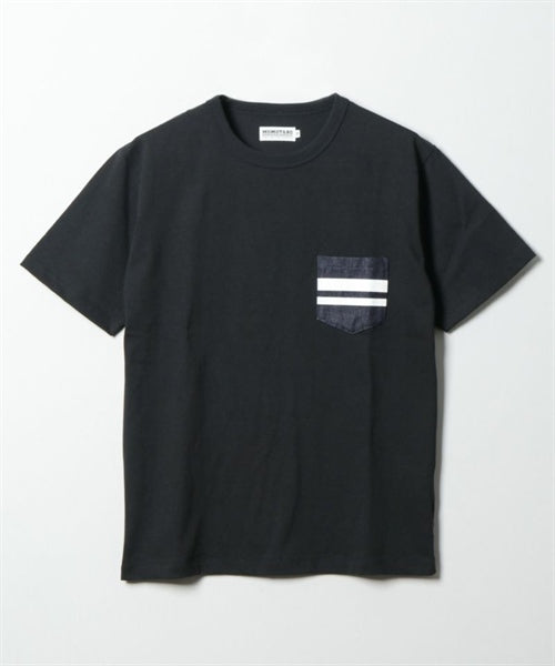 Momotaro MT003 GTB denim pocket T-shirt