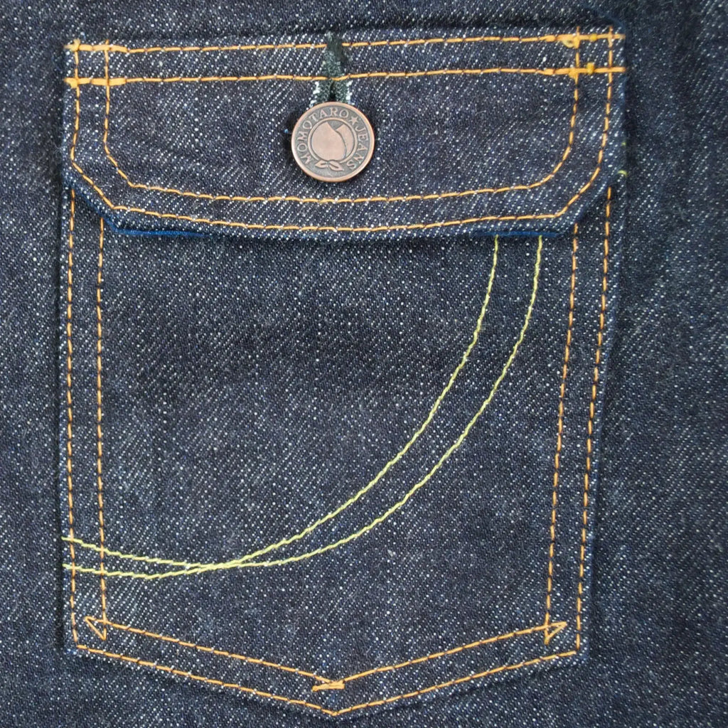 Momotaro MJ2103 14.7oz Zimbabwe Cotton Selvedge Denim Double Pocket Jacket