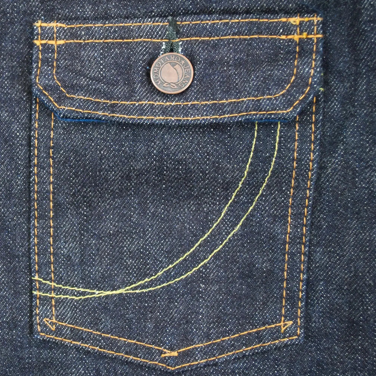Momotaro MJ2103 14.7oz Zimbabwe Cotton Selvedge Denim Double Pocket Jacket