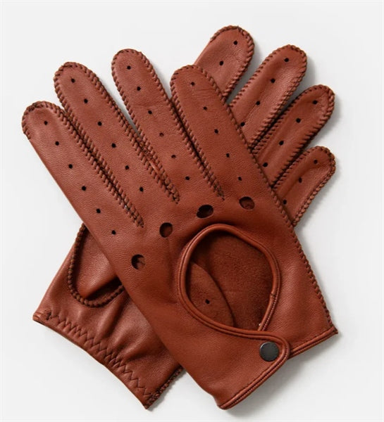 Cafe Triton Driving Gloves Targa Cream