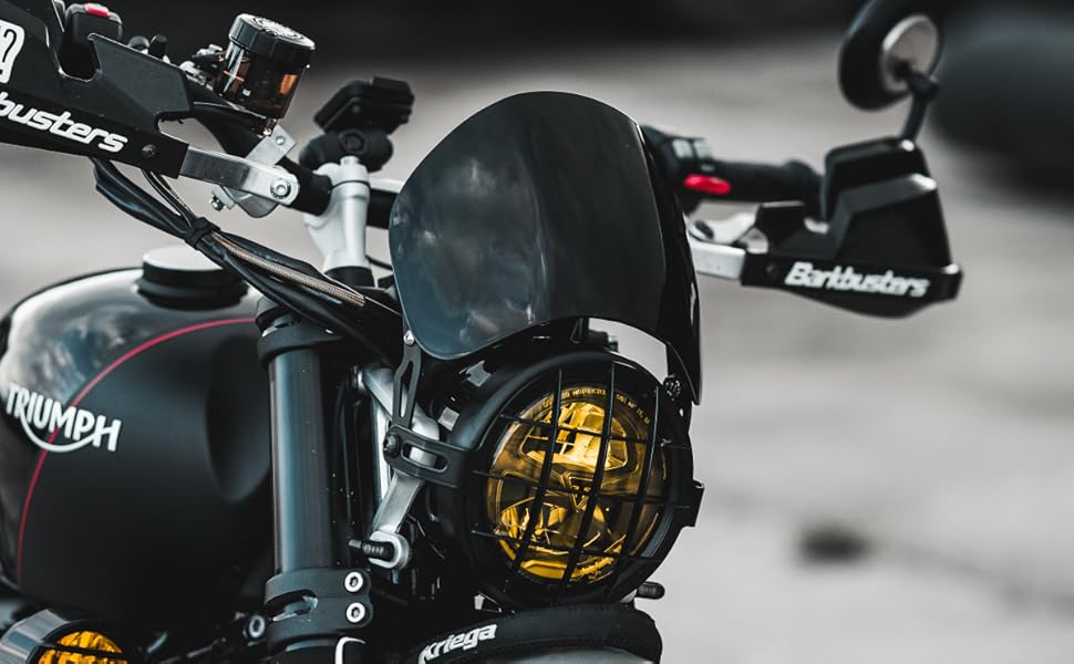 Motone Windshield - MTE143 - Black Anodised