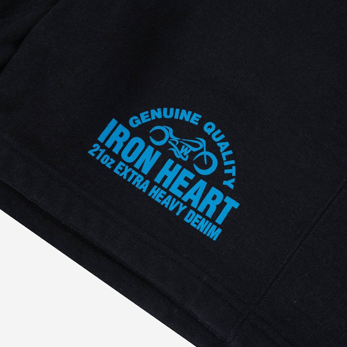 Iron Heart IHSW-50-BLK Ultra Heavy Cotton Fleece Printed Sweat Shorts