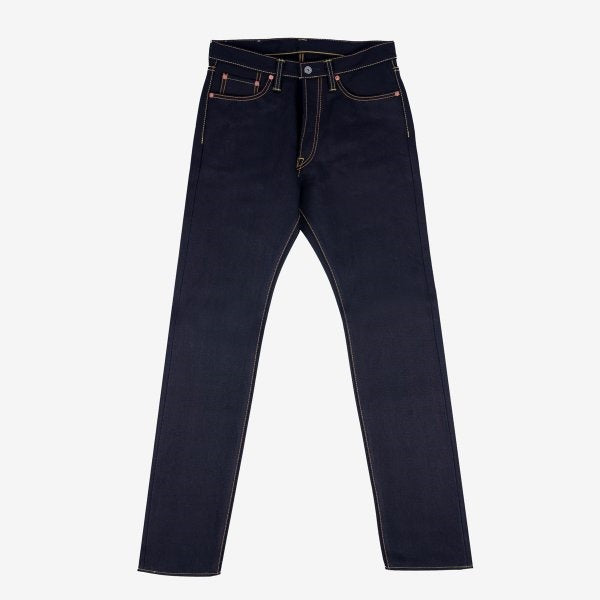 Iron Heart IH-888-XHSib 25oz Selvedge Denim Medium/High Rise Tapered Cut Jeans - Indigo/Black